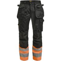 Håndværksbukser Varsel 2513 Practical Sort/Orange Jobman