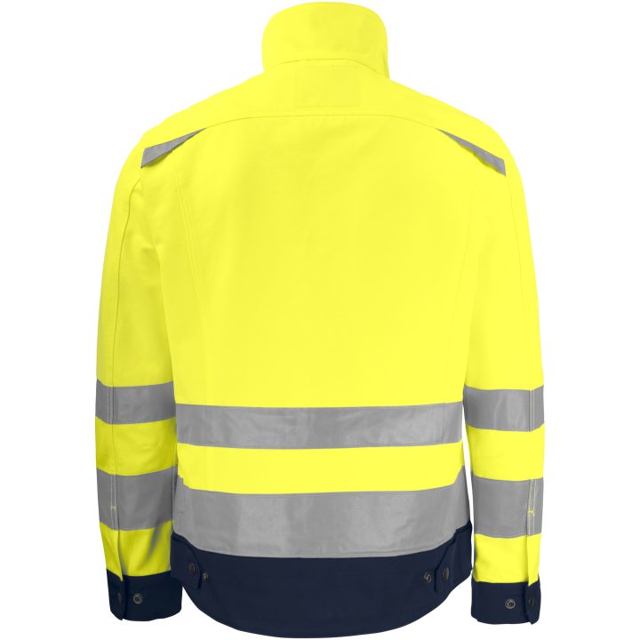 Håndværksjakke Hi-Vis 1231 Technical Gul/Navy Jobman XXXL – billede 3