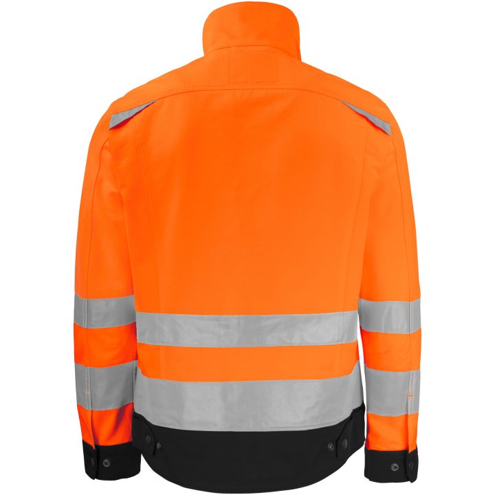 Håndværksjakke Hi-Vis 1231 Technical Orange/Sort Jobman XXXL – billede 2