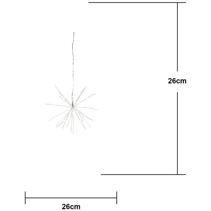 Hängande dekoration Firework Silver Star Trading 4,5V DC – billede 8