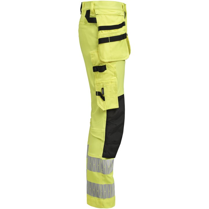 Hantverksbyxa 2291 Stretch Varselgul Svart Varsel gul/svart Jobman – billede 2