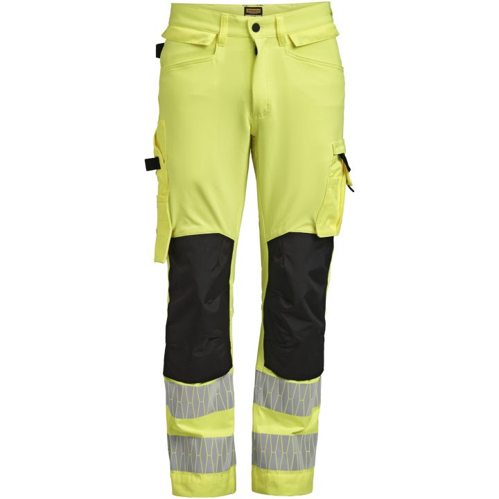 Hantverksbyxa 2291 Stretch Varselgul Svart Varsel gul/svart Jobman – billede 3