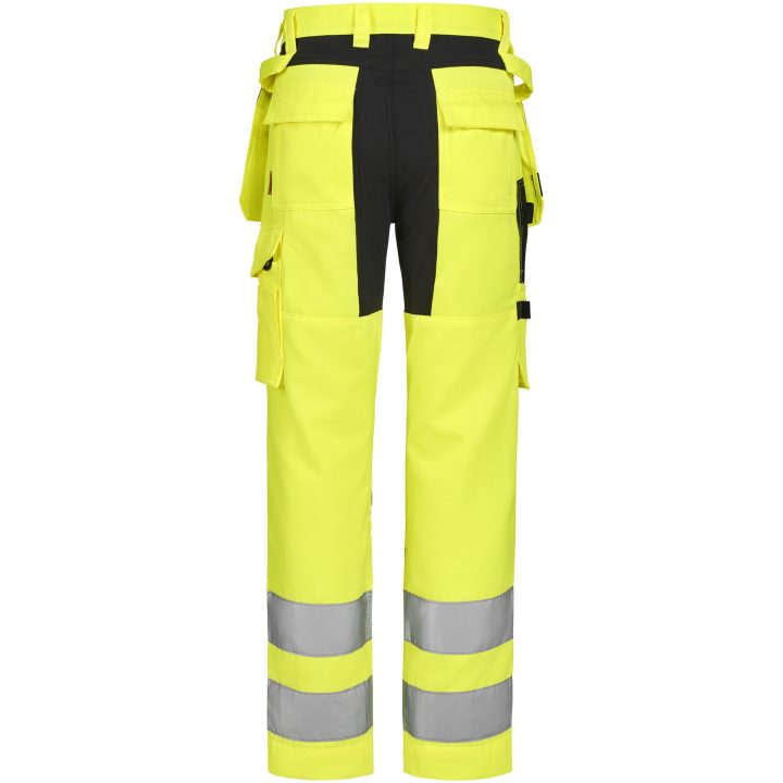 Hantverksbyxa 2379 Stretch Varsel Gul Svart Jobman – billede 3