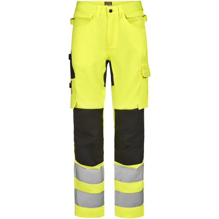 Hantverksbyxa 2379 Stretch Varsel Gul Svart Jobman – billede 5