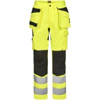 Hantverksbyxa 2379 Stretch Varsel Gul Svart Jobman