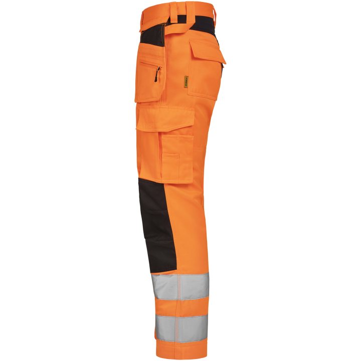Hantverksbyxa 2379 Stretch Varsel orange/svart Jobman – billede 2