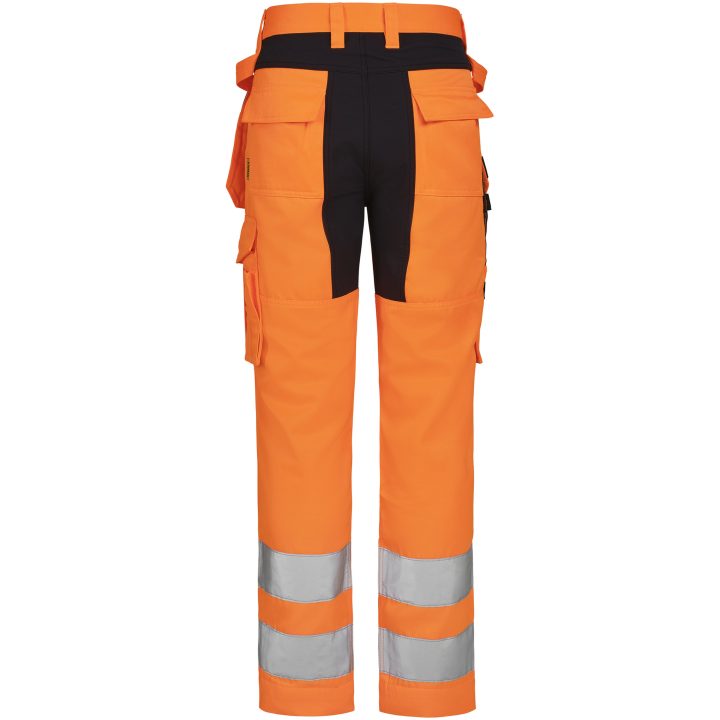 Hantverksbyxa 2379 Stretch Varsel orange/svart Jobman – billede 3