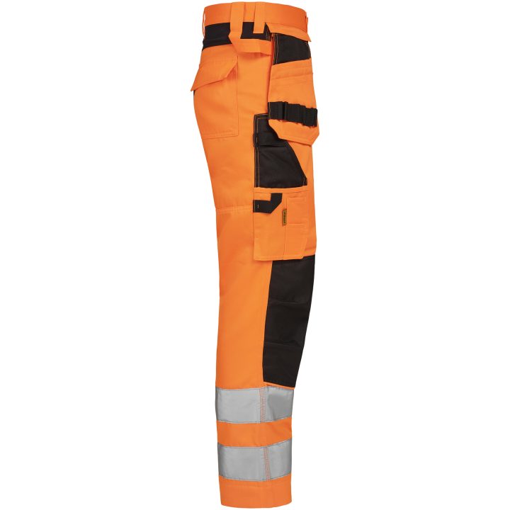 Hantverksbyxa 2379 Stretch Varsel orange/svart Jobman – billede 4