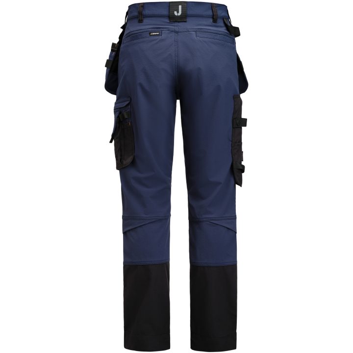 Hantverksbyxa 2391 Stretch Marinblå Svart Jobman – billede 4