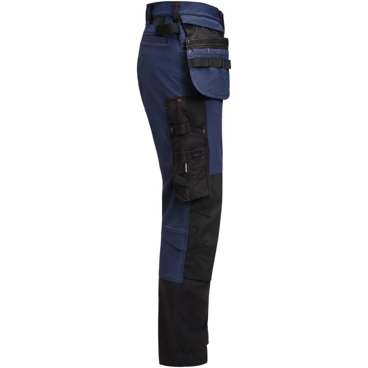 Hantverksbyxa 2391 Stretch Marinblå Svart Jobman – billede 5