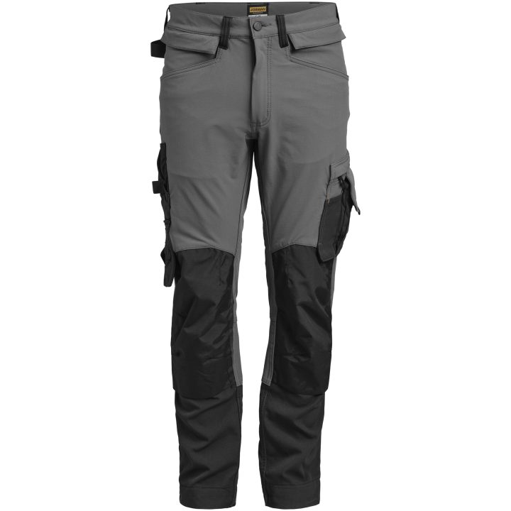 Hantverksbyxa 2391 Stretch Mörkgrå/svart Jobman – billede 2
