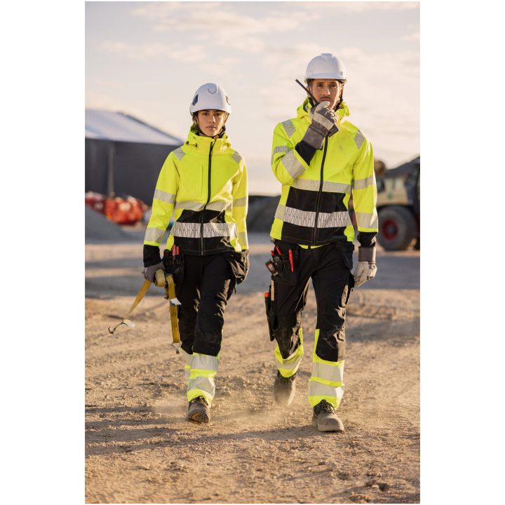 Hantverksbyxa 2392 Stretch Varsel Svart gul Jobman – billede 11