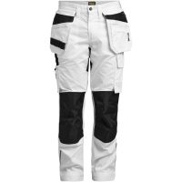 Hantverksbyxa Dam 2327 Stretch Vit Svart Jobman