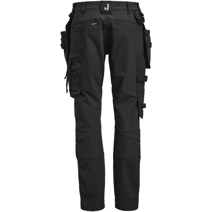 Hantverksbyxa Dam 2371 Stretch Svart Jobman – billede 2