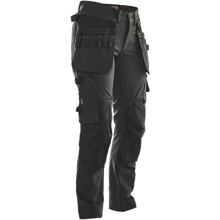 Hantverksbyxa Dam 2371 Stretch Svart Jobman – billede 3