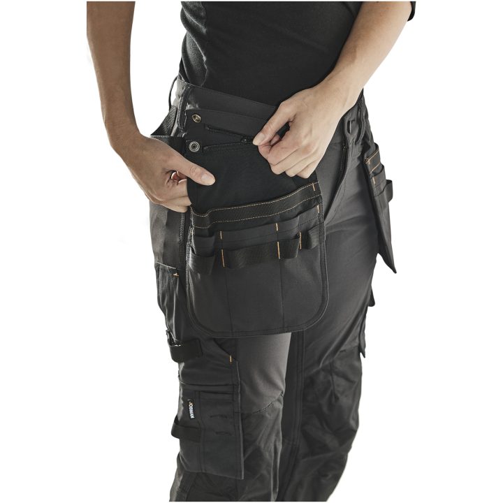 Hantverksbyxa Dam 2371 Stretch Svart Jobman – billede 8