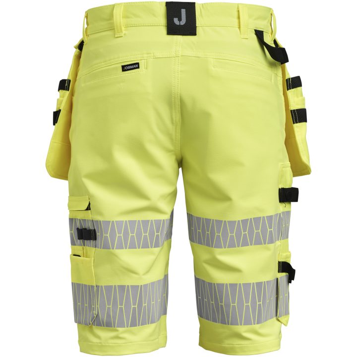 Hantverksshorts 2296 Stretch Varselgul Varsel gul Jobman – billede 3