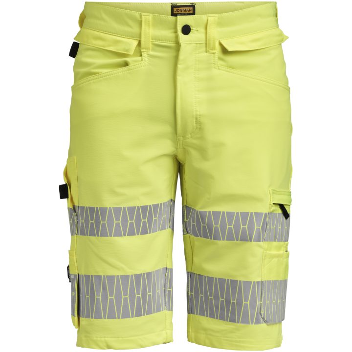 Hantverksshorts 2296 Stretch Varselgul Varsel gul Jobman – billede 4