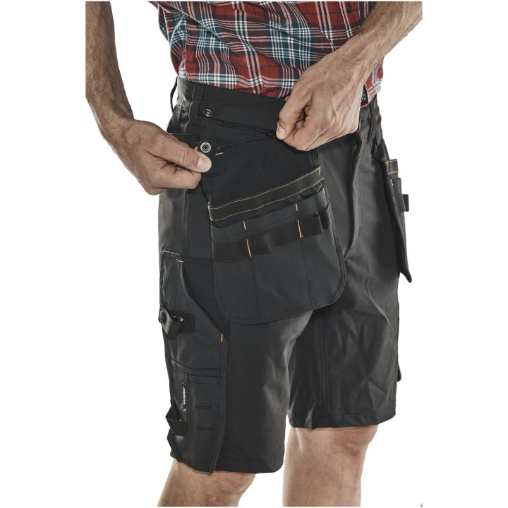 Hantverksshorts 2397 Stretch Svart Jobman – billede 5