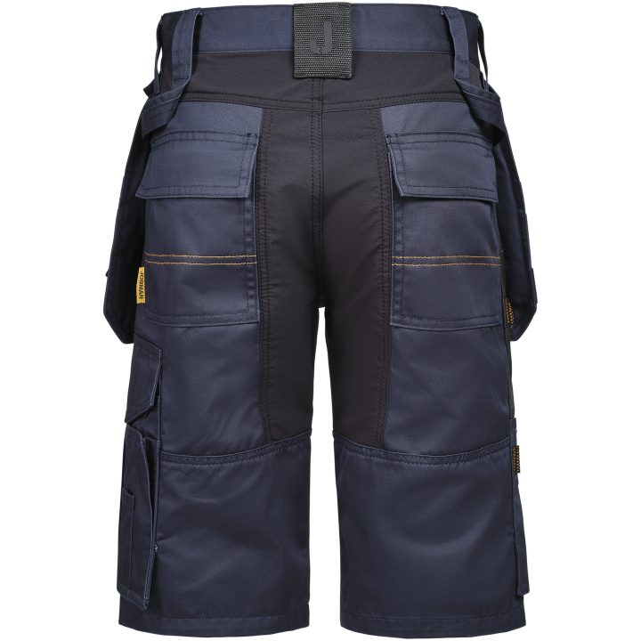 Hantverksshorts Dam 2337 Semistretch Marinblå/svart Jobman – billede 3
