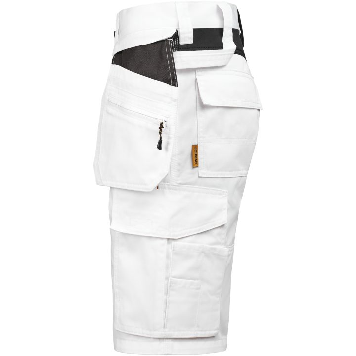 Hantverksshorts Dam 2337 Semistretch Vit Svart Jobman – billede 4