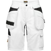 Hantverksshorts Dam 2337 Semistretch Vit Svart Jobman
