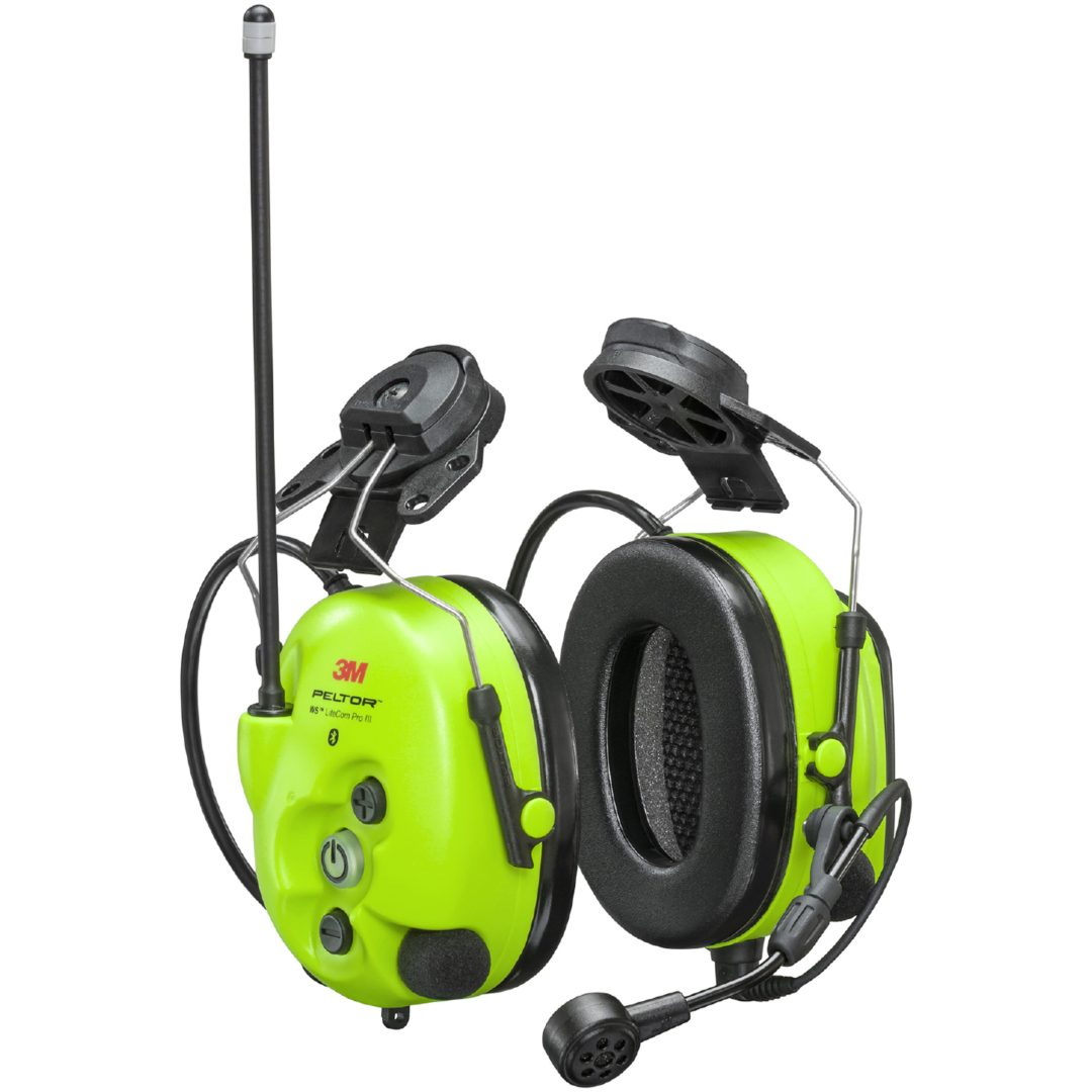 Headset hjelmmontering WS LiteCom III Hi-Viz 446 MHz PELTOR HØREVÆRN HJELM MT73H7P3E4D10