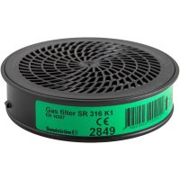 Hel-halvmaskefilter SR 316 Gas K1 Sort Sundström