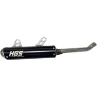 HGS Ljuddämpare 2T Racing SSX85 18-24 TC85 18-24 MC85 21-.. Svart Stål