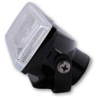 High beam and front fog lamps, black, rectangular, clear glass SHIN YO