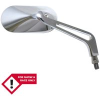 HIGHSIDER smart Handlebar Mirror Chrome Oval (Pair)