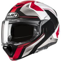Hjälm F100 Bios Svart/Vit/Röd MC1 L HJC