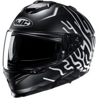 Hjälm i71 Celos MC5SF Mattsvart/Vit, XL HJC
