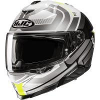 Hjälm i71 Viz Vit/Grå/Fluo Gul MC3H, L HJC