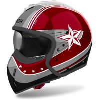 Hjälm J 110 Command Burgundy Gloss, XXL Airoh