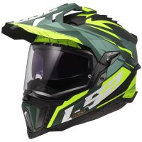 HJÄLM MX701 EXPLORER Srire Grön/Gul, XL, SRIRE GRÖN/GUL LS2