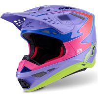 Hjälm S-M10 JL R01 Lila/Fluo Rosa/Fluo Gul, L Alpinestars