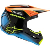 Hjälm SM3 Youth Fray Svart/Orange/Gul Fluo, YL 52-53cm Alpinestars