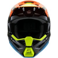 Hjälm SM3 Youth Fray Svart/Orange/Gul Fluo, YM 50-51cm Alpinestars