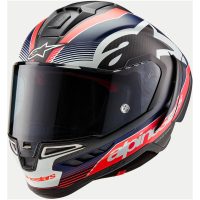 Hjälm Supertech R10 Team Svart/Carb/Blå/Vit, M Alpinestars
