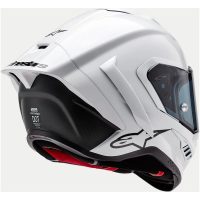 Hjälm Supertech R10 Vit/Mattsvart, XL Alpinestars