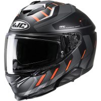 HJC Hjälm i71 Simo Svart/Grå/Fluo Orange MC6H, XL 60-61cm