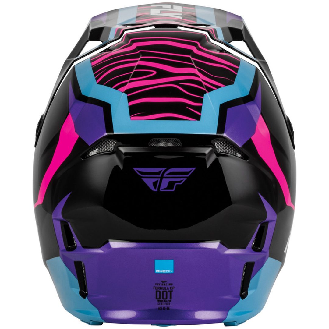 Hjelm Børn Formula CP Charge Sort Pink Lilla FLY RACING yl – billede 3