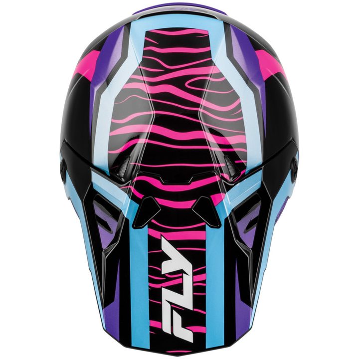 Hjelm Børn Formula CP Charge Sort Pink Lilla FLY RACING yl – billede 4