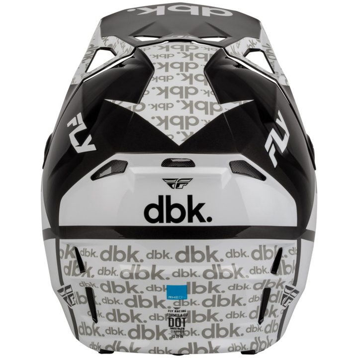 Hjelm Børn Formula CP DBK Sort Grå Hvid FLY RACING yl – billede 3