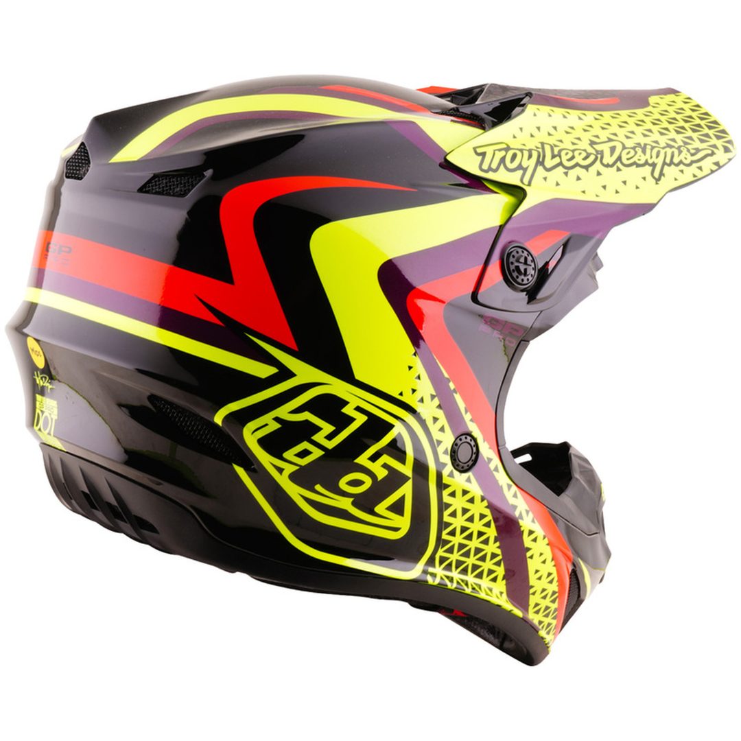 Hjelm Børn GP Pro Mips Sort Gul TROY LEE DESIGNS ym – billede 5
