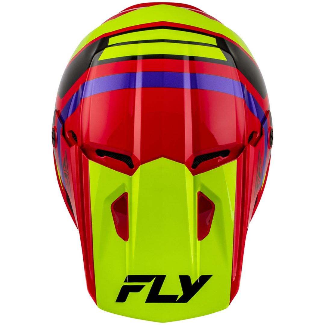 Hjelm Børn Kinetic Scrap Rød Gul Lilla FLY RACING Ys – billede 4