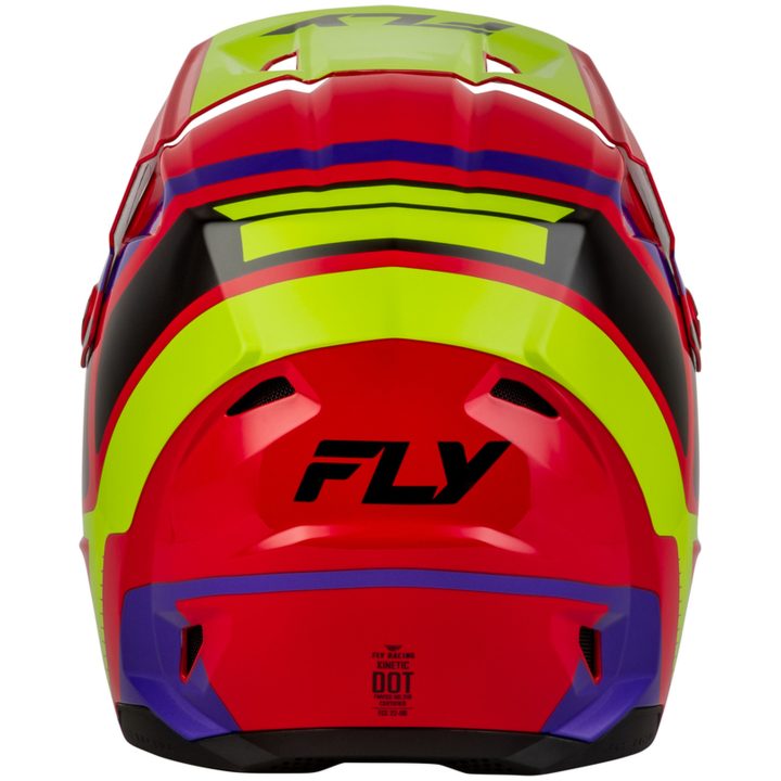 Hjelm Børn Kinetic Scrap Rød Lilla Gul FLY RACING ym – billede 3