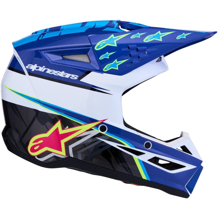 Hjelm Børn SM3 Falcon Blå Sort Hvid ALPINESTARS s – billede 4