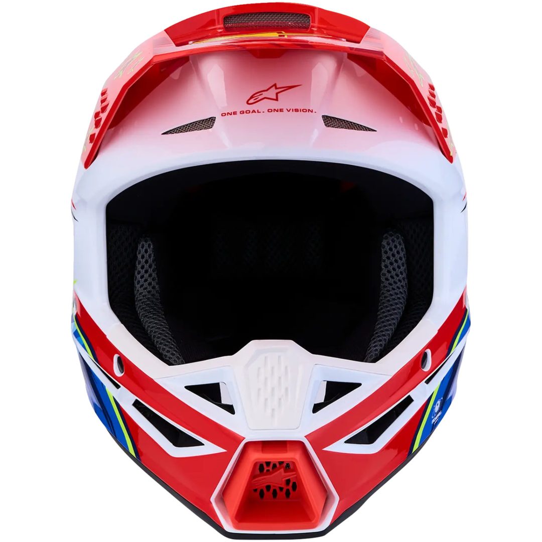 Hjelm Børn SM3 Falcon Rød Blå Hvid ALPINESTARS s – billede 7